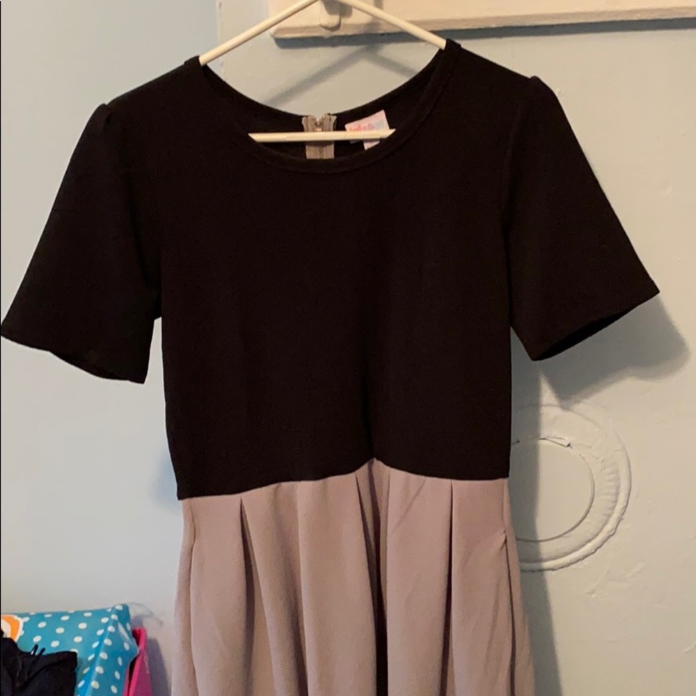 Large Black and Grey Amelia Dress